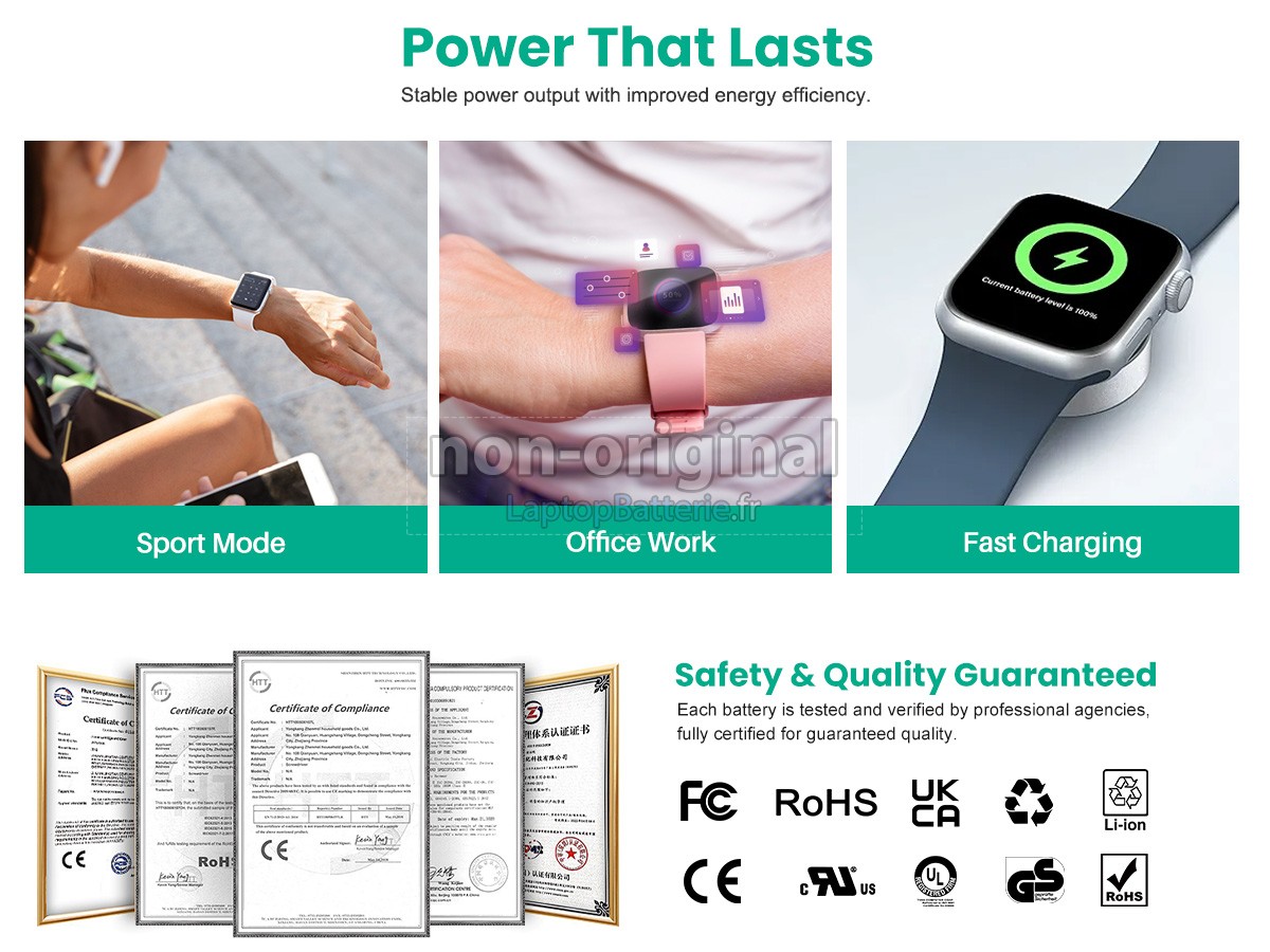 Batterie pour Apple WATCH SE LTE 44MM