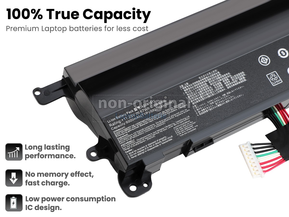 Batterie pour Asus R752L pour Asus portable 3400 mAh - BatteryEmpire