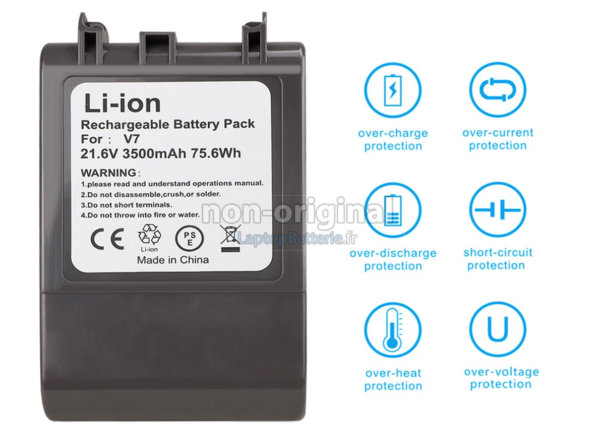 Batterie de haute qualité pour Dyson V7 CAR+BOAT.