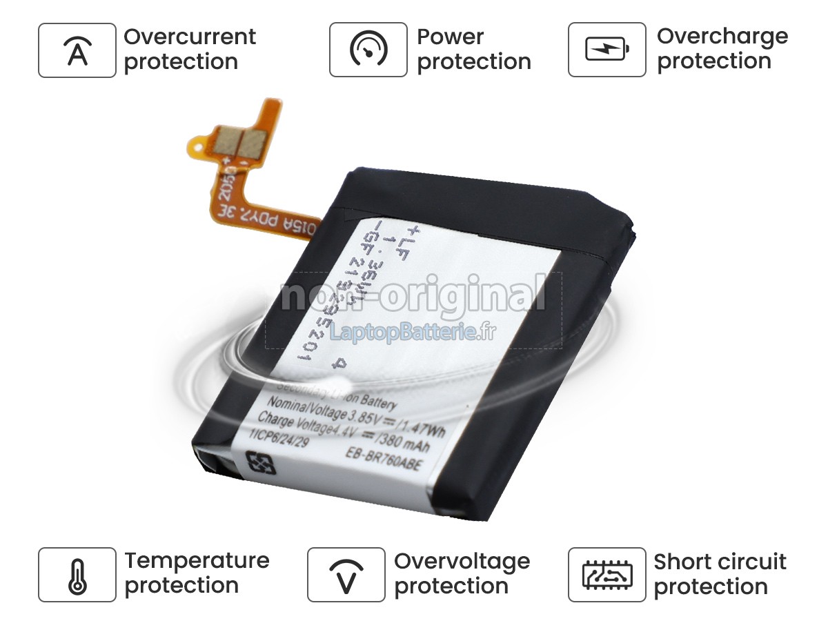 Batterie pour Samsung GEAR S3 FRONTIER(LTE)SM-R765